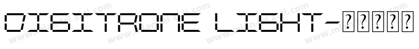 Digitrone Light字体转换